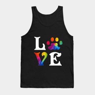 Dog Love LGBT, Gay, Lesbian Pride Tank Top